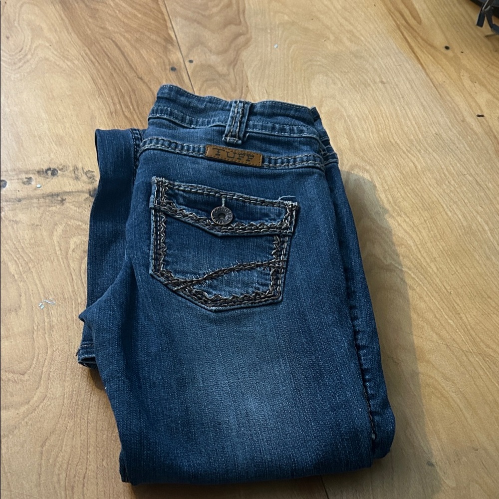 Cowgirl Tuff Dark Blue Boot Cut Jeans